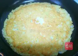 Illustration of how to make cabbage egg pancake 9