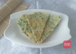 Illustration of how to make chive egg pancake 7