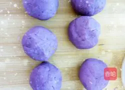 Soy Milk Purple Sweet Potato Sesame Cake Recipe Illustration 8