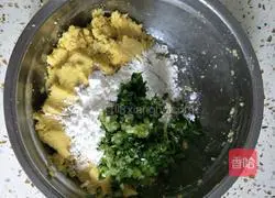 Illustration of how to make sweet potato and vegetable cakes 3