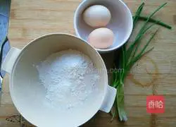 Illustration of how to make egg pancakes 1