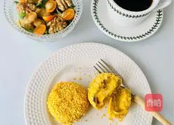 [Recommended for fat loss] Illustration of how to make a bite-sized cheese pumpkin oatmeal cake 9