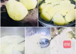 Details of crispy and delicious smiling potato pancakes, with illustrations of how to make tomato sauce 1