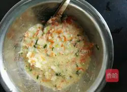 Illustration of how to make rice and egg pancakes 2