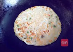 Illustration of how to make hot scallion pancake 24