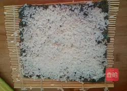 Illustration of how to make homemade sushi 1