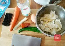 Baby assorted rice pancakes Illustration of how to do it 1