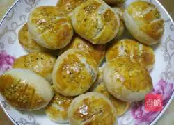 Illustration of how to make crispy wife cake 7