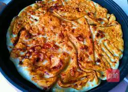 Illustration of making sauce pancake 20