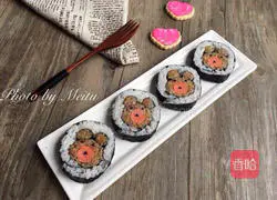 Illustration of how to make sushi 5