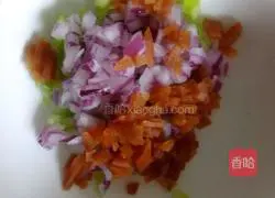 Illustration of how to make vegetable burritos 1