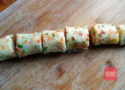 Illustration of how to make nutritious breakfast egg pancakes 11