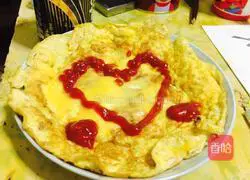 Illustration of how to make matsutake cheese omelette 4