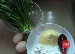 Spinach egg pancake recipe 1