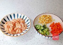 Seasonal Vegetable Chicken Pancake Recipe Illustration 2