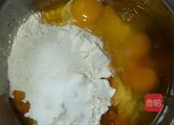 Illustration of how to make scallion and egg pancake 1