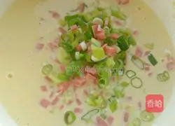 Illustration of how to make green onion egg pancake 5