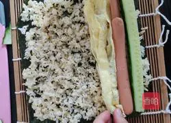 Illustration of how to make sushi 5