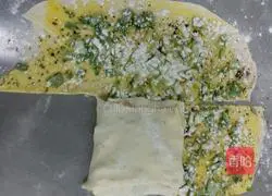 Thousand-layer scallion pancake recipe 5