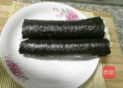 Illustration of how to make sushi 7