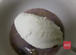 Illustration of how to make red bean paste waffles 2