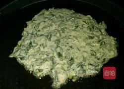 Illustration of how to make egg and spinach cake 6