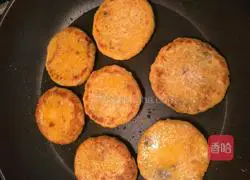 Red bean paste Illustration of how to make stuffed pumpkin pie 11