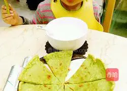 Green Sauce Egg Pancake Recipe Illustration 5