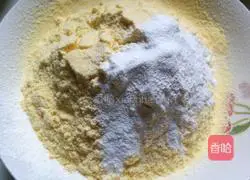 Illustration of how to make corn milk waffles 2