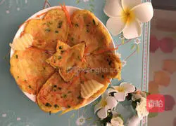 Illustration of how to make radish egg pancake 8