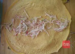 Illustration of how to make colorful vegetable pancakes 6