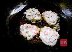 Illustration of how to make pea pancakes 15