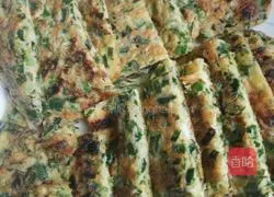 Illustration of how to make chive egg pancake 6