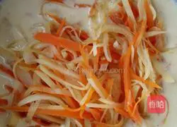 Vegetables Illustration of making multigrain pancakes 6