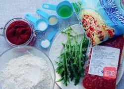 Illustration of Italian thin-crust pizza with homemade pizza sauce 1