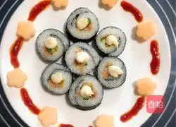 Illustration of how to make sushi 7