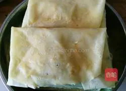 Illustration of making pancake box 12