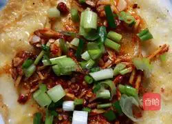 Illustration of how to make pancakes with green onions and eggs 10