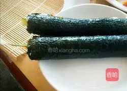 Illustration of how to make sushi 8