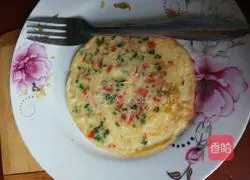 Illustration of how to make tomato egg pancake 7