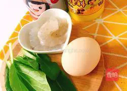 Illustration of how to make shrimp omelette 1