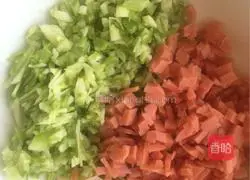 Illustration of how to make ham and egg pancakes 7