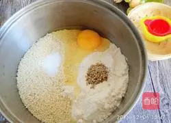 Illustration of how to make sesame crackers (no oil and no sugar) 4