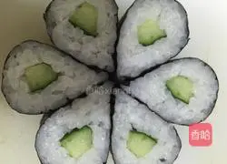 Illustration of how to make sushi Hanaki 6