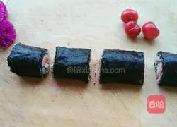 Illustration of how to make sushi fruit 10