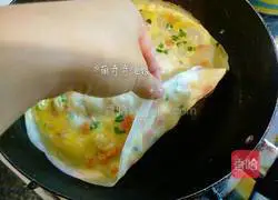 Illustration of how to make breakfast pancakes 10