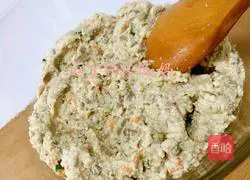 Pig Illustration of how to make liver tofu cake 6