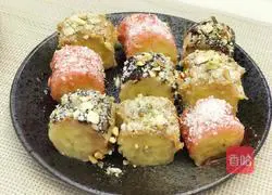 Illustration of how to make banana sushi 7