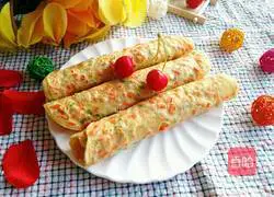 Illustration of how to make carrot and egg burritos 9