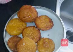 Illustration of how to make fried crispy pumpkin cake 5